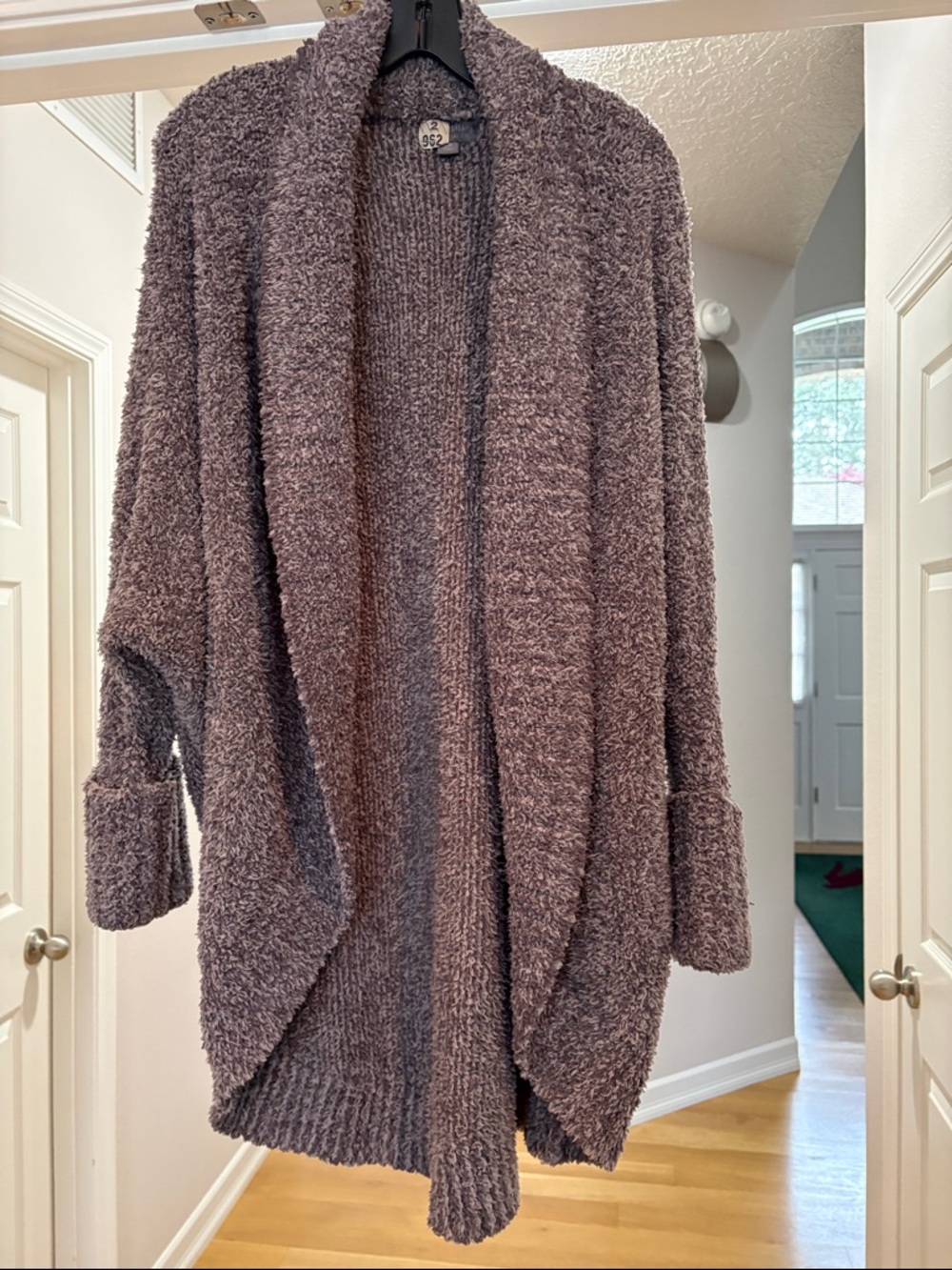 Cozy Open-Front Women's Cardigan Sweater - Grey